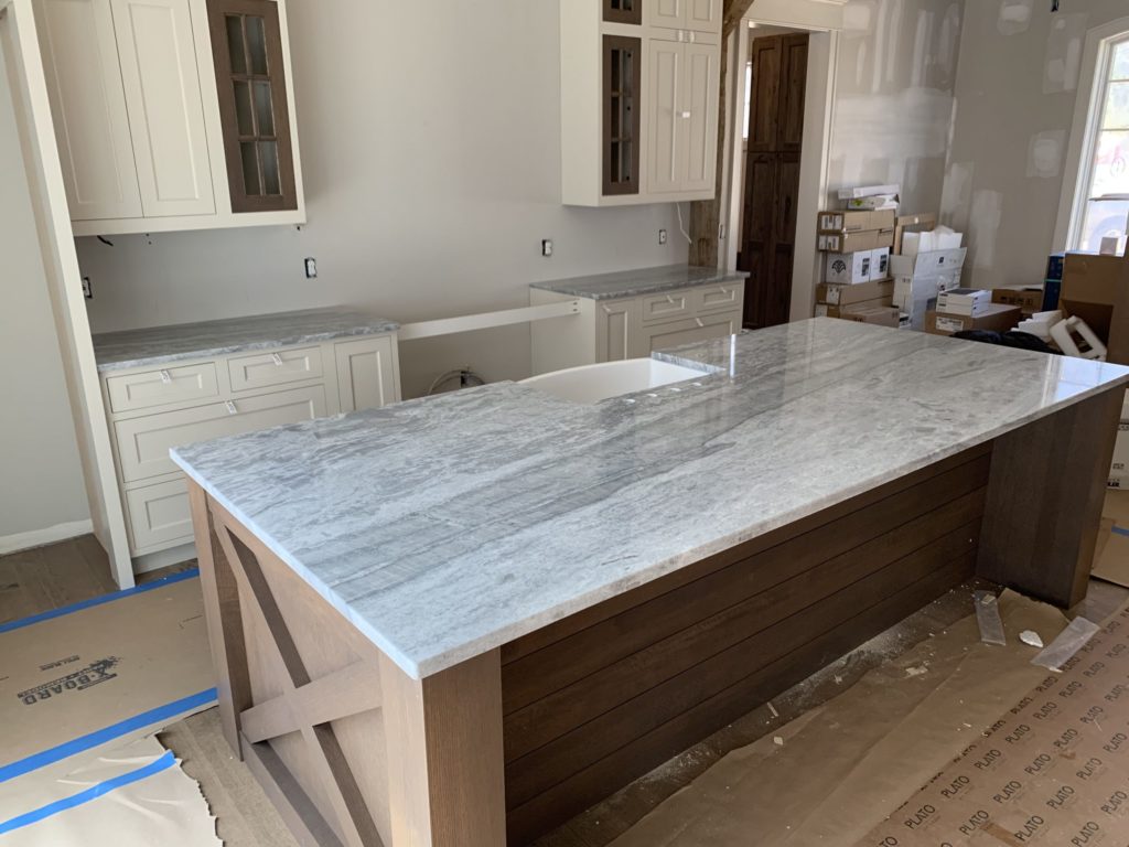 River White Granite Kitchen