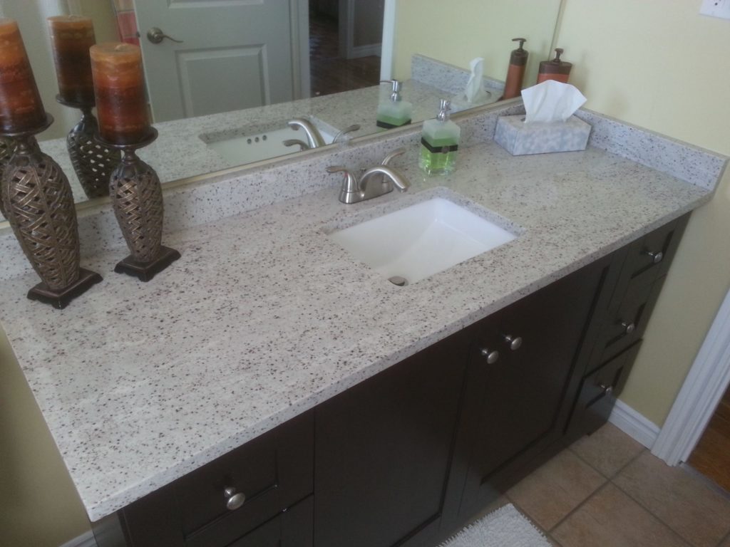 River White Granite Vanity